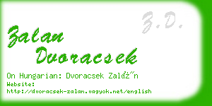 zalan dvoracsek business card